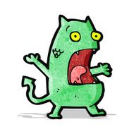 funny little monster cartoon N14