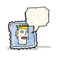 talking postage stamp cartoon