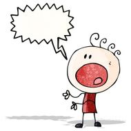 cartoon complaining man