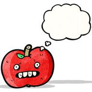 ugly apple cartoon
