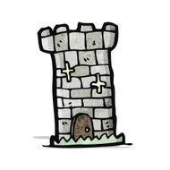 Cartoon Castle Tower N4