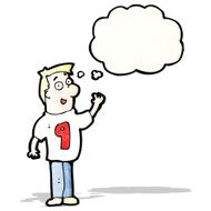 cartoon man in shirt number 9