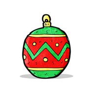 Cartoon Christmas Bauble N19