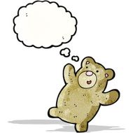 cartoon happy teddy bear