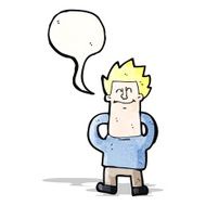 cartoon relaxing man
