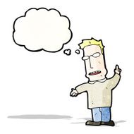 cartoon man with idea N27