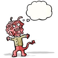 cartoon gross spaghetti monster N3