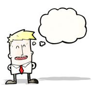cartoon man with thought bubble N2