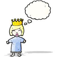 cartoon girl with crown