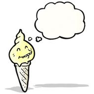 ice cream cone cartoon character