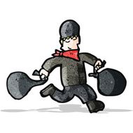 Cartoon Bank Robber N10