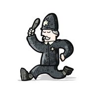 cartoon british policeman N3