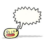 cartoon shouting face
