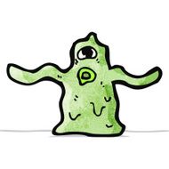 cartoon slime blob monster