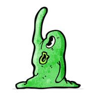 cartoon slime blob monster N5