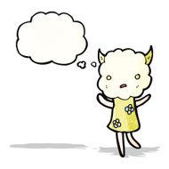 cute little cloud monster cartoon N2