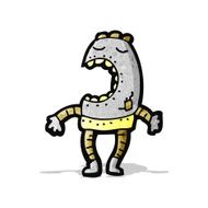 cartoon little dancing robot N2