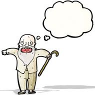 cartoon shocked old man N3