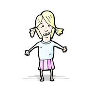 cartoon blond girl N3