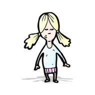 cartoon blond girl N4