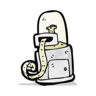 cartoon stock ticker machine