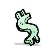 Cartoon Dollar Sign N11