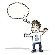 cartoon man in number two shirt