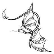 Vector Tribal Decorative Dragon N2
