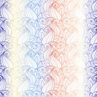 Seamless Floral Pattern (Vector) Hand Drawn Texture N10