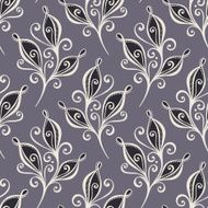 Seamless Floral Pattern (Vector) Hand Drawn Texture N13