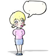 cartoon bored woman N3
