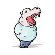 Cartoon Hippo N13