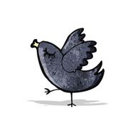 cartoon little bird N10
