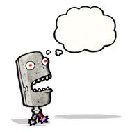 cartoon robot head N8