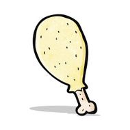 Cartoon Chicken Leg N33