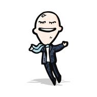 cartoon balloon head businesm N2