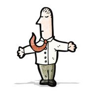 cartoon man with open arms N6