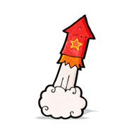Cartoon Rocket N25