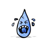 cartoon raindrop N2