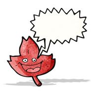 cartoon leaf with thought bubble
