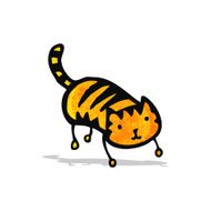Cute cartoon cat N14