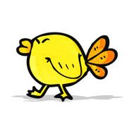 funny cartoon bird N13