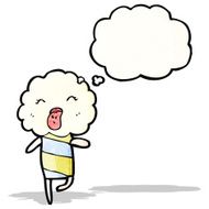 cute little cloud creature sticking out tongue N2