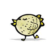 funny cartoon bird N14