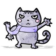 Cartoon Cat N140