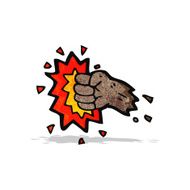 cartoon punch symbol
