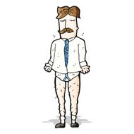 cartoon man with no trousers