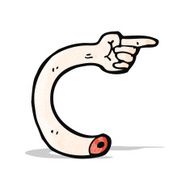 pointing arm cartoon N2