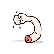 Cartoon Severed Arm N11