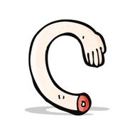 Cartoon Severed Arm N12